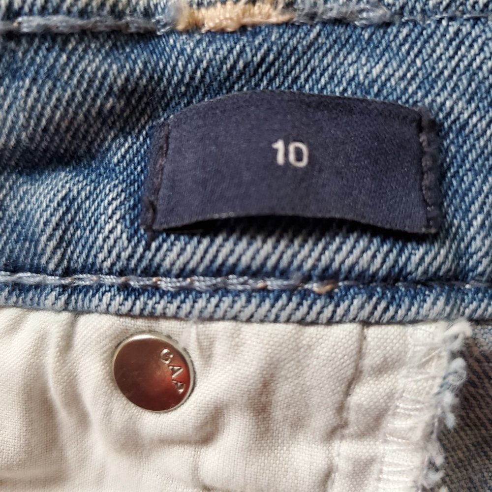 Gap Mini Skirt Denim Distressed - Picture 4 of 6